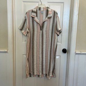 Susina Nordstroms Striped Linen Dress